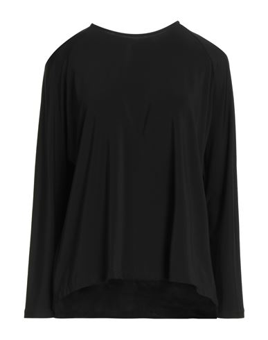 Siyu Woman T-shirt Black Size 4 Viscose, Elastane