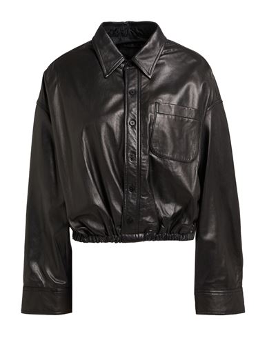 R13 Woman Shirt Black Size Xs Sheepskin