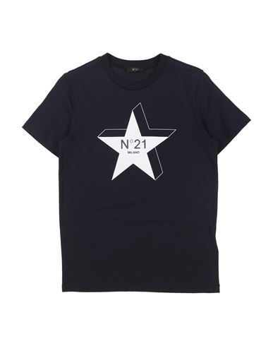 N°21 Babies' Toddler Boy T-shirt Midnight Blue Size 6 Cotton In Black
