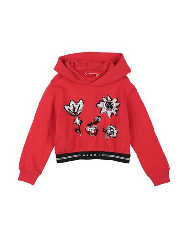 Marni Toddler Girl Sweatshirt Red Size 6 Cotton, Nylon, Polyester, Plastic