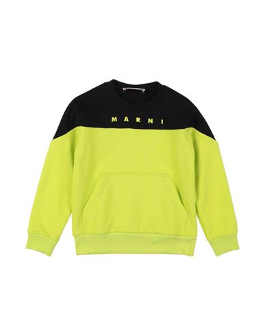 Marni Toddler Boy Sweatshirt Lime Green Size 6 Cotton
