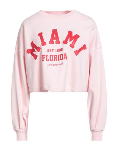 Hinnominate Woman Sweatshirt Pink Size M/l Cotton, Polyester