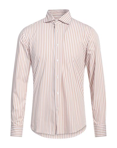Adb 69 Man Shirt Brown Size 16 Cotton