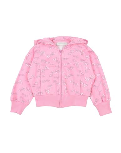 Monnalisa Barbie Toddler Girl Sweatshirt Pink Size 6 Cotton, Elastane