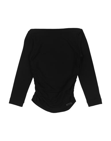 Monnalisa Toddler Girl T-shirt Black Size 6 Viscose, Elastane