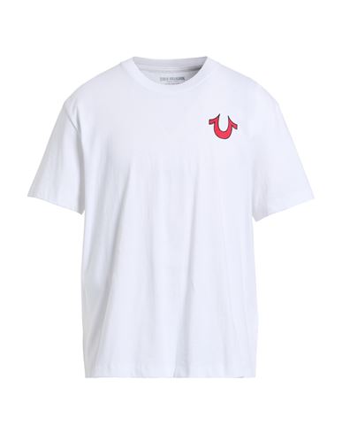 True Religion Man T-shirt White Size L Cotton In White