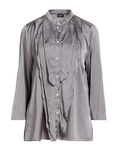 Emme By Marella Woman Shirt Grey Size 12 Polyester, Elastane In Purple