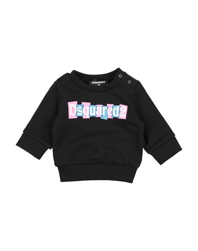 Dsquared2 Newborn Sweatshirt Black Size 3 Cotton In Black