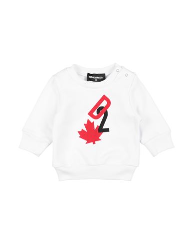 Dsquared2 Newborn Boy Sweatshirt White Size 3 Cotton