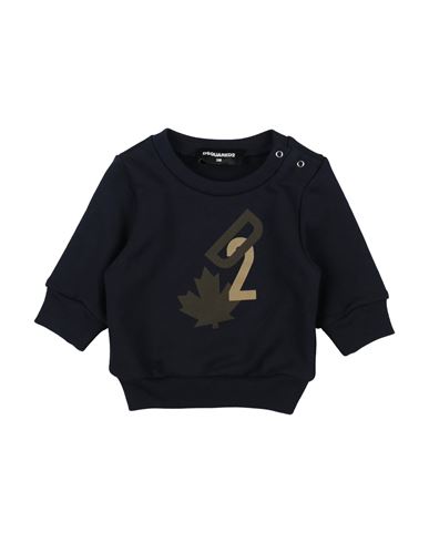 Dsquared2 Newborn Boy Sweatshirt Midnight Blue Size 3 Cotton