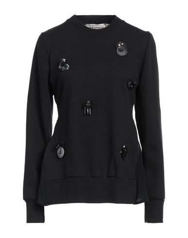 Shop Shirtaporter Woman Sweatshirt Black Size S Cotton, Polyester