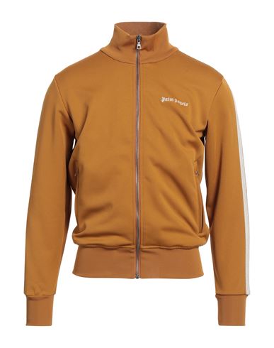 PALM ANGELS PALM ANGELS MAN SWEATSHIRT MUSTARD SIZE L POLYESTER 