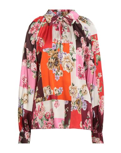 Shirtaporter Woman Top Burgundy Size 6 Viscose, Elastane In Red