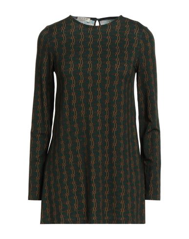 Siyu Woman T-shirt Dark Green Size 10 Viscose, Elastane
