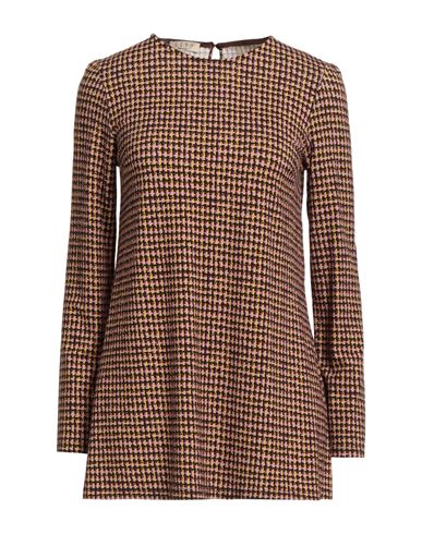 Siyu Woman T-shirt Brown Size 8 Viscose, Elastane