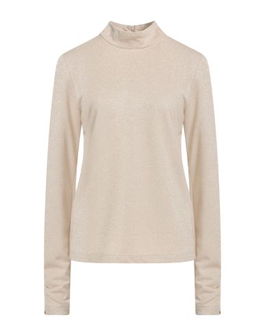 Shirtaporter Woman Top Beige Size 8 Viscose, Polyester, Elastane In Animal Print