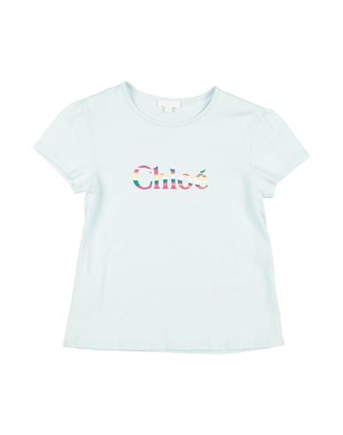 Chloé Toddler Girl T-shirt Sky Blue Size 6 Cotton In Blue