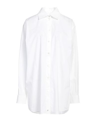 Moschino Jeans Woman Shirt White Size 8 Cotton