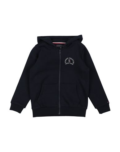 Tommy Hilfiger Toddler Boy Sweatshirt Navy Size 6 Cotton, Polyester In Black
