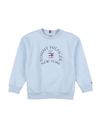 Tommy Hilfiger Toddler Boy Sweatshirt Sky Blue Size 6 Cotton, Polyester