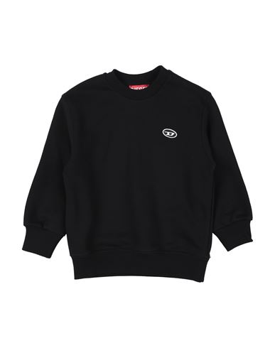 Diesel Toddler Boy Sweatshirt Black Size 6 Cotton, Elastane