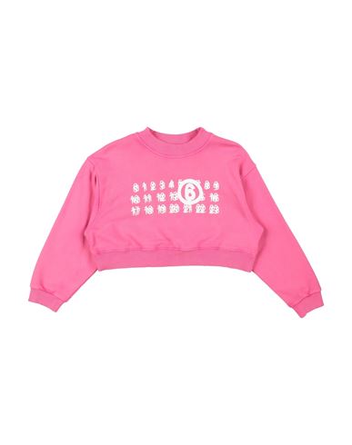 MM6 MAISON MARGIELA MM6 MAISON MARGIELA TODDLER GIRL SWEATSHIRT PINK SIZE 6 COTTON, ELASTANE