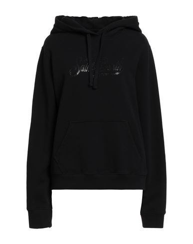Mc2 Saint Barth Woman Sweatshirt Black Size L Cotton