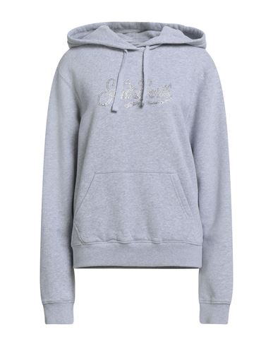 Mc2 Saint Barth Woman Sweatshirt Light Grey Size L Cotton