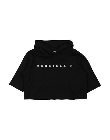 Mm6 Maison Margiela Toddler Girl Sweatshirt Black Size 6 Cotton