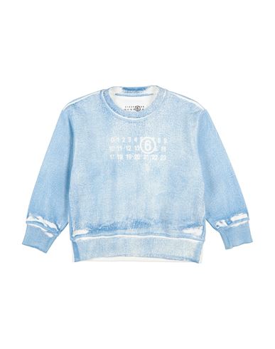 Mm6 Maison Margiela Toddler Sweatshirt Light Blue Size 4 Cotton