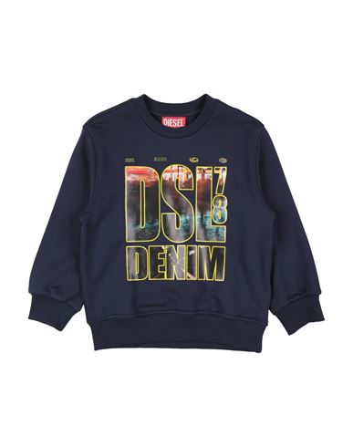 Diesel Toddler Boy Sweatshirt Navy Size 6 Cotton, Elastane