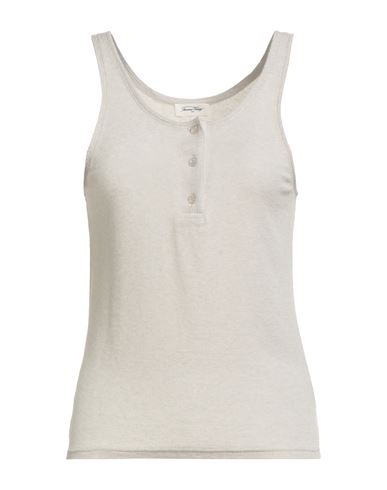 American Vintage Woman Tank Top Light Grey Size M Modal, Wool, Elastane
