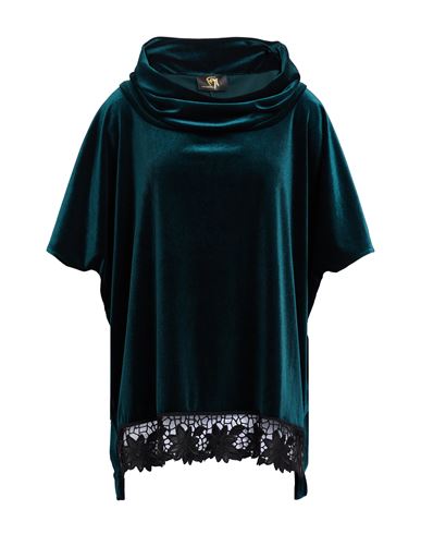 Gai Mattiolo Gm Woman Top Dark Green Size 10 Polyester, Elastane In Blue