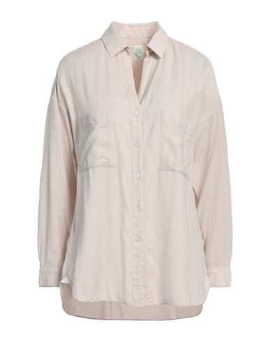 FINAMORE 1925 FINAMORE 1925 WOMAN SHIRT BEIGE SIZE 8 COTTON, CASHMERE 