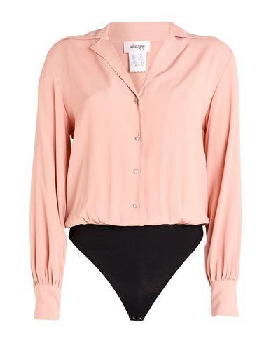 Ottod'ame Woman Bodysuit Antique Rose Size 8 Acetate, Silk