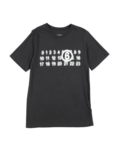 MM6 MAISON MARGIELA MM6 MAISON MARGIELA TODDLER T-SHIRT CHARCOAL SIZE 6 COTTON