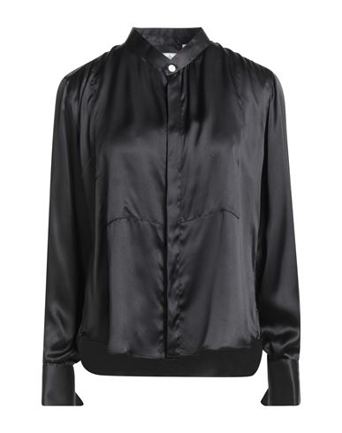 Finamore 1925 Woman Shirt Black Size 8 Silk