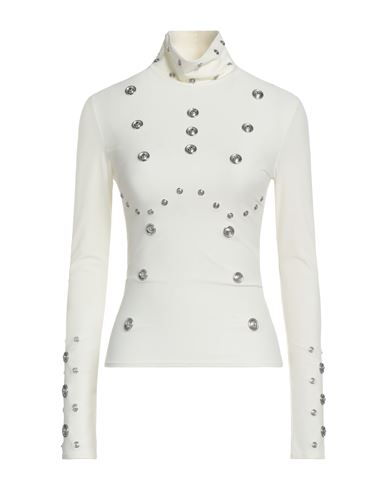 Coperni Woman T-shirt Ivory Size L Polyamide, Elastane