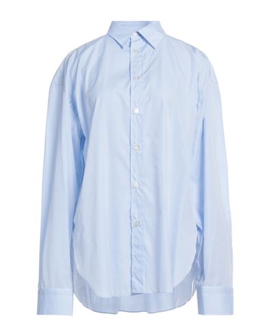 Finamore 1925 Woman Shirt Light Blue Size 10 Cotton