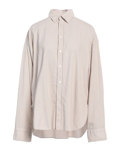 Finamore 1925 Woman Shirt Taupe Size 8 Cotton