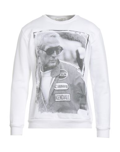1921 Man Sweatshirt White Size Xxl Cotton In White