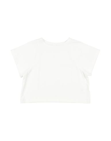 Cucù Lab Toddler Girl T-shirt White Size 4 Cotton, Elastane