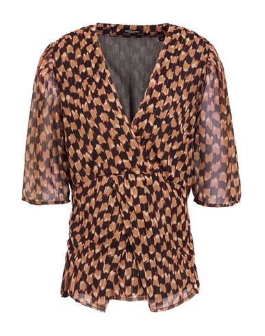Maison Scotch Woman Top Brown Size 4 Polyester