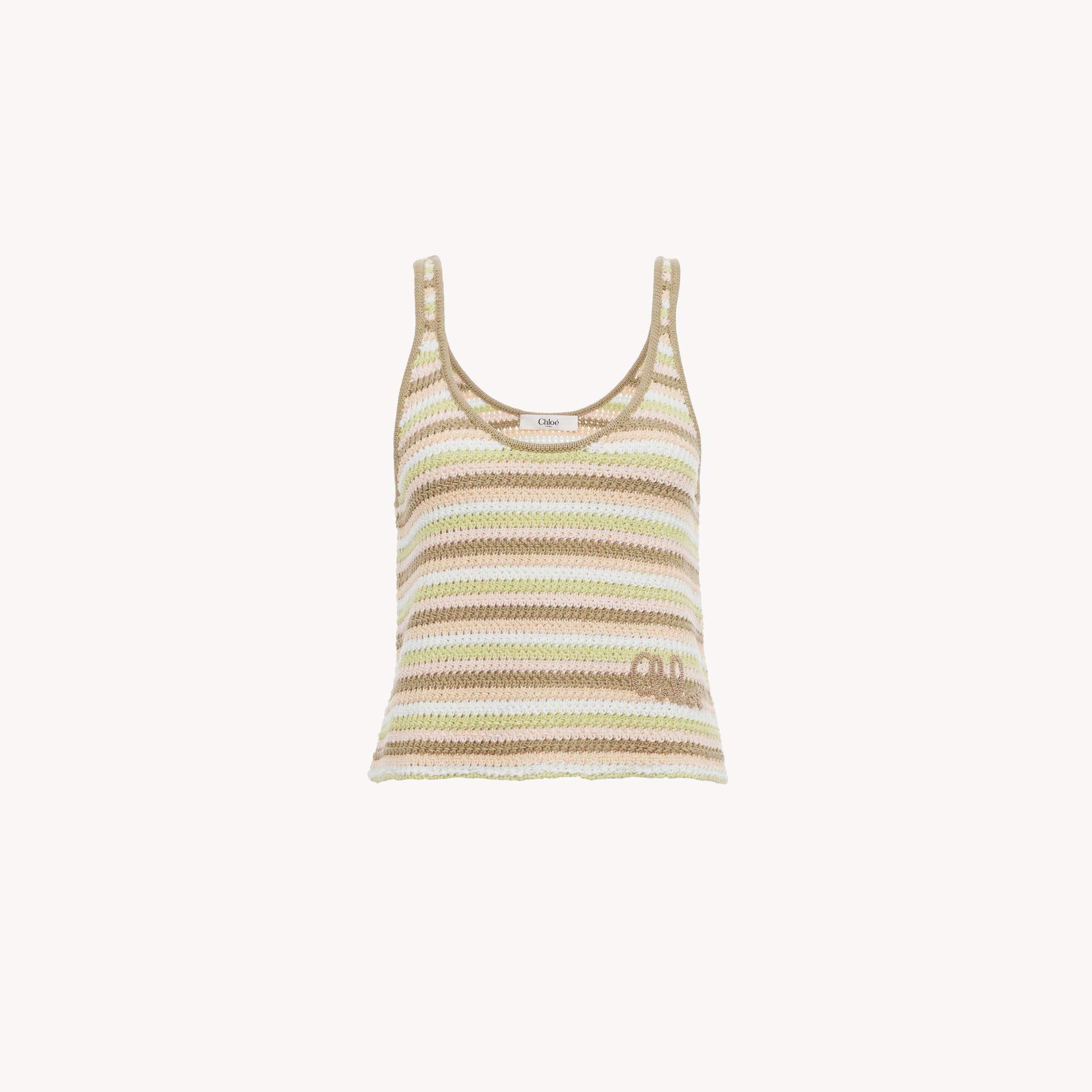 Chloé Cropped Logo Tank Top