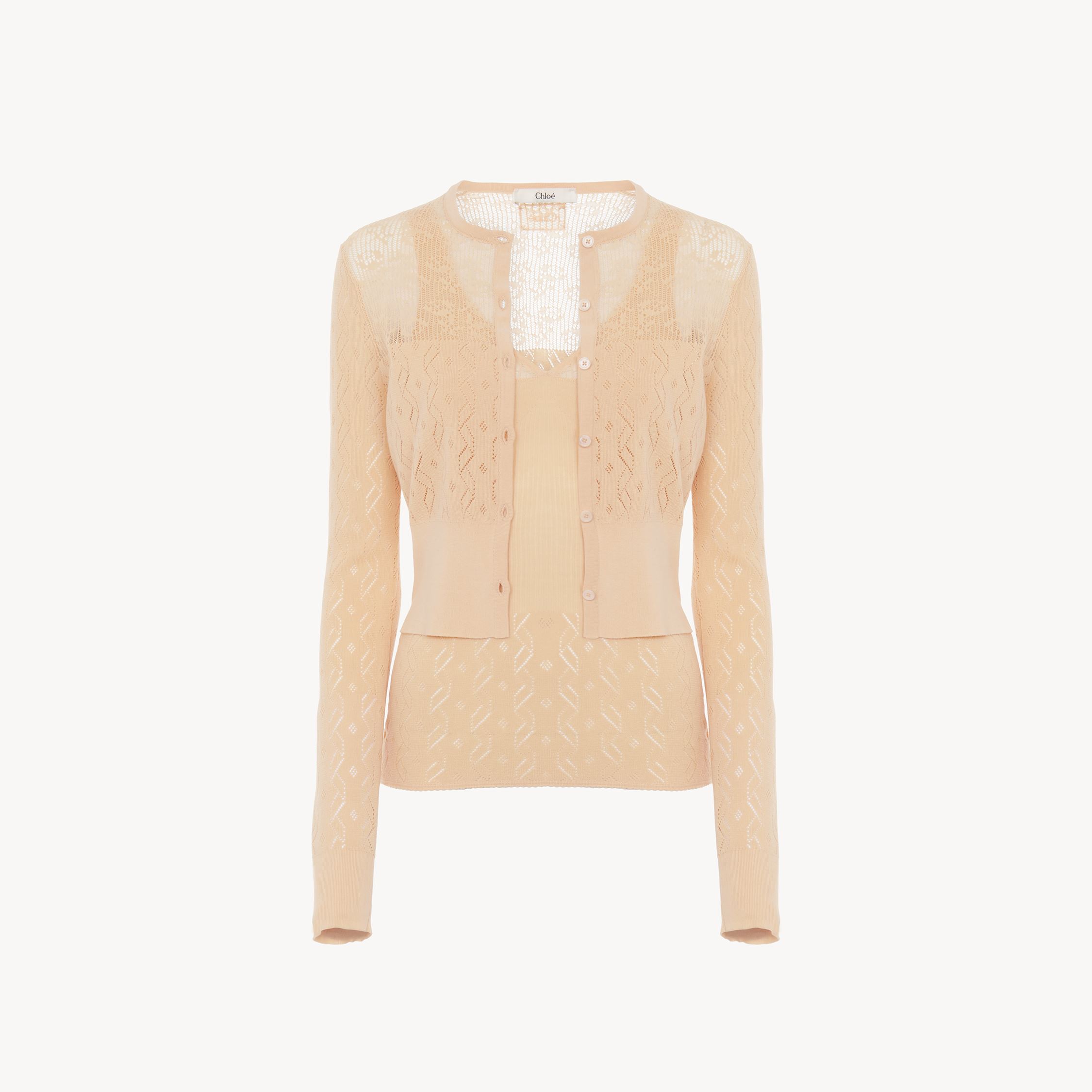 Chloé Twin Set In Cotton Knit