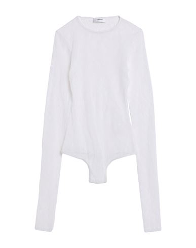 Shop Wardrobe.nyc Wardrobe. Nyc Woman Bodysuit Off White Size Xxs Polyamide, Elastane