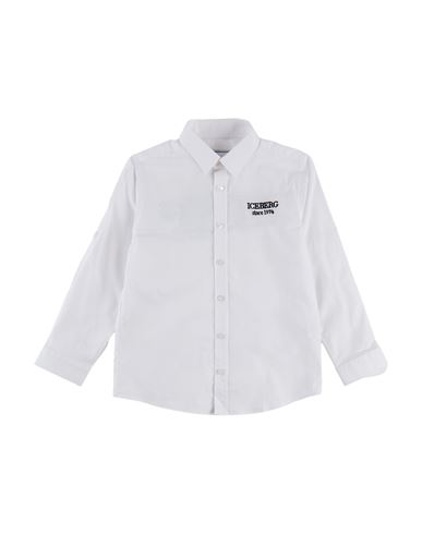 Iceberg Toddler Boy Shirt White Size 6 Cotton, Elastane In White