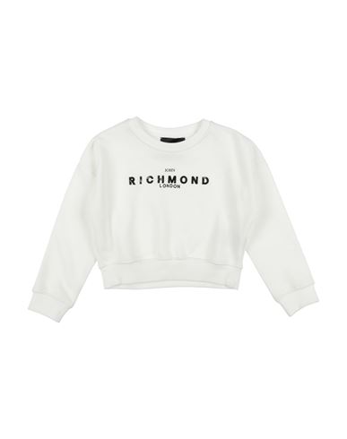 John Richmond Toddler Girl Sweatshirt White Size 5 Cotton, Polyester In White