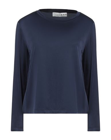 Haveone Woman Top Blue Size M Viscose, Elastane