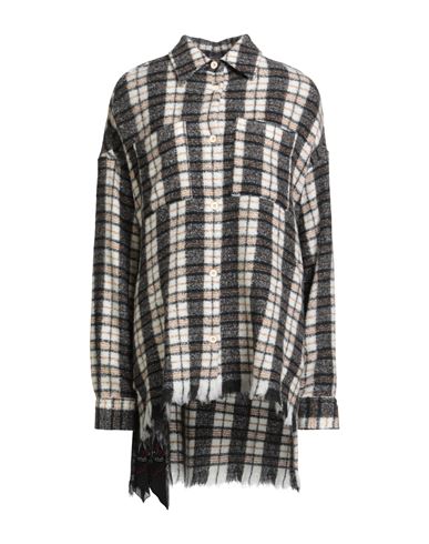 Destin Woman Shirt Lead Size M Wool, Polyamide, Cashmere, Silk